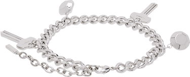 Браслет We11done Charm Chain Bracelet With Keys Металік | WD-AJ3-24-530-U-SV, 1