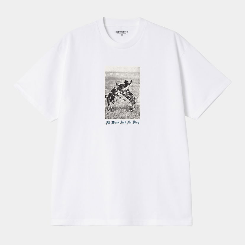 Футболка Carhartt WIP Short Sleeve No Play Graphic T-Shirt білий | I035452_7