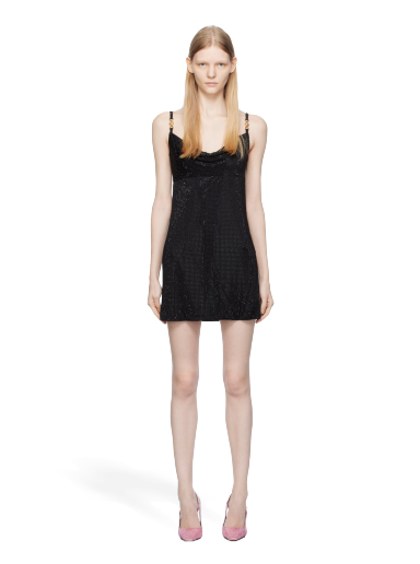 плаття Versace Crystal Medusa '95 Minidress чорний | 1011546_1A08449