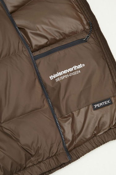 Пуховик thisisneverthat thisisneverthat PERTEX T Oversize Down Jacket Коричневий | TN243OOWHS01, 4