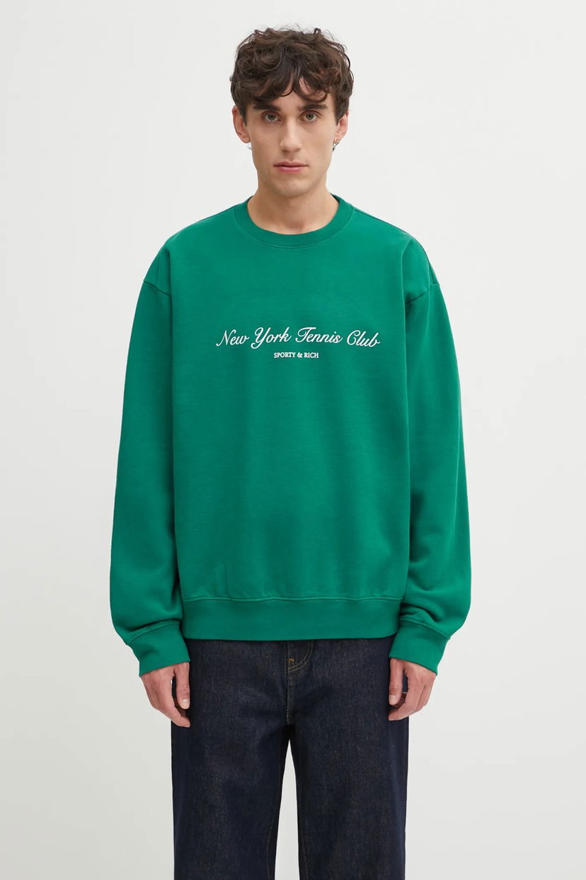 Світшоти Sporty & Rich New York Tennis Club Graphic Print Sweatshirt Зелений | ST071621402GR03