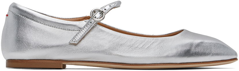 Одяг Aeyde Aeyde Uma Ballerina Flats Металік | A11-FL-RAZS08FL-123-920-051