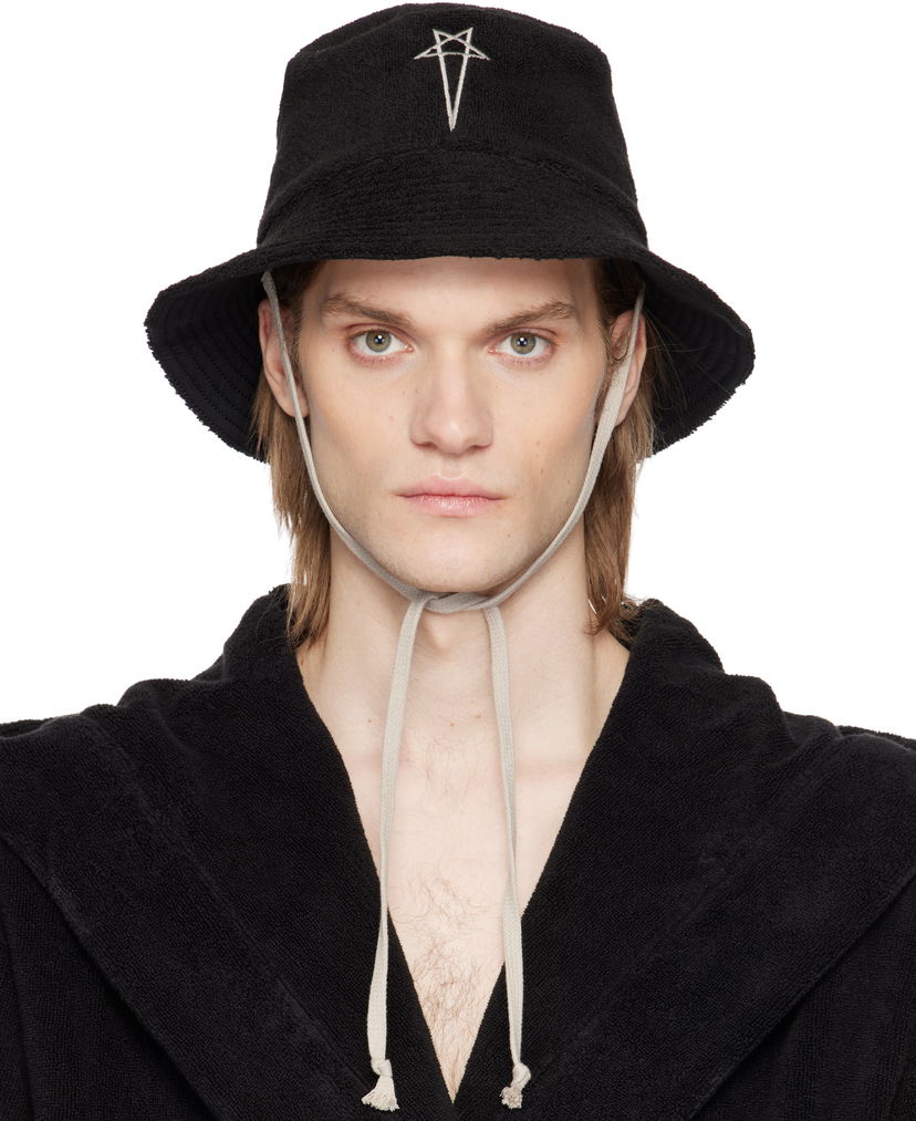 Капелюх Rick Owens Rick Owens Beach Bucket Hat чорний | RH0000004 SPO1