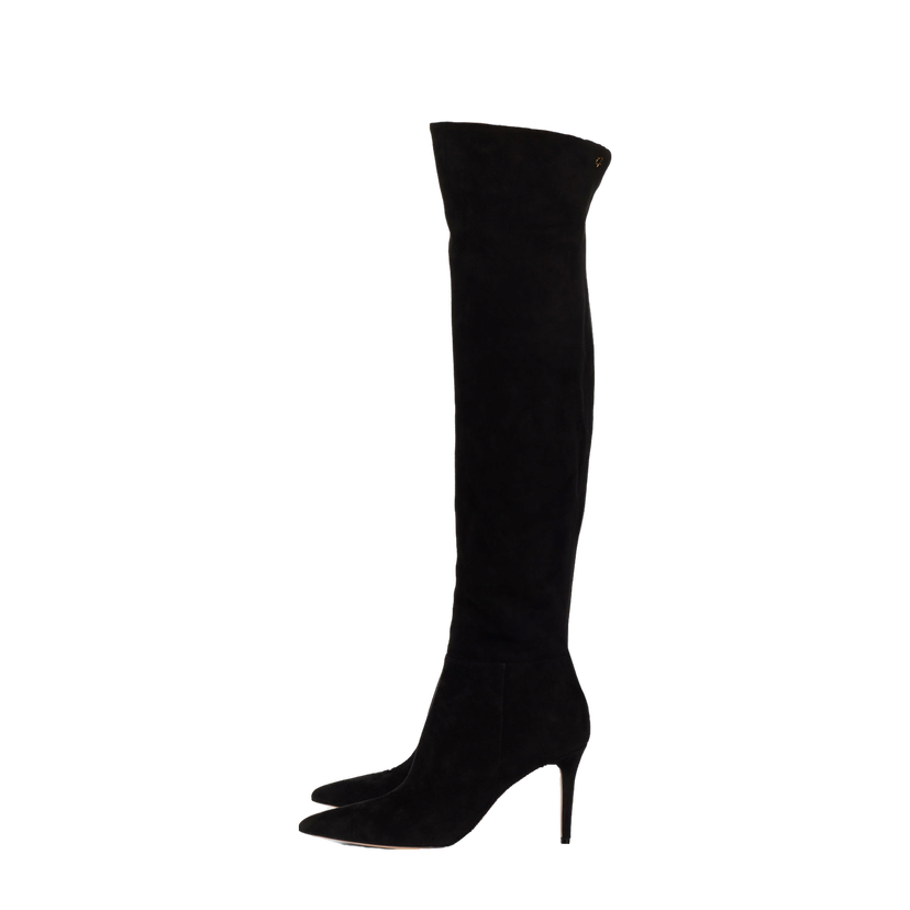 Кросівки та взуття Gianvito Rossi Jules Suede Tall Boots чорний | G80222.85RIC.C45