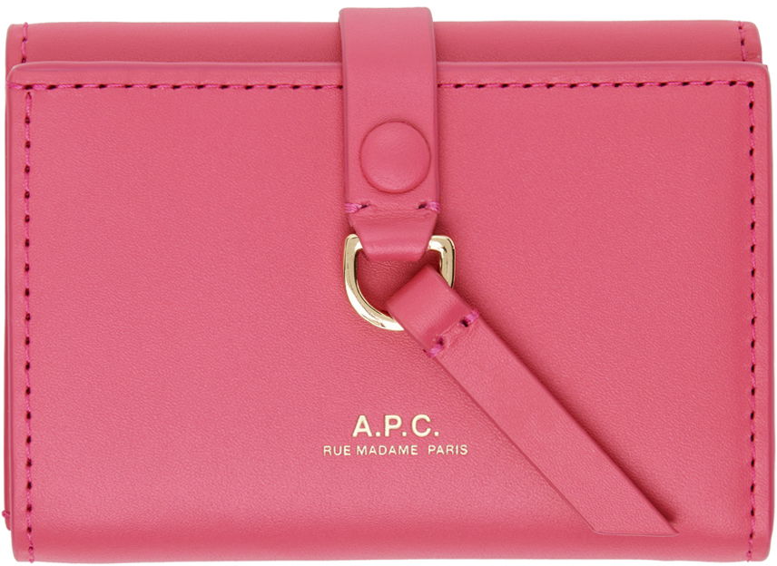 Гаманець A.P.C. Noa Trifold Simple Wallet Рожевий | PXAWV-F63557, 0