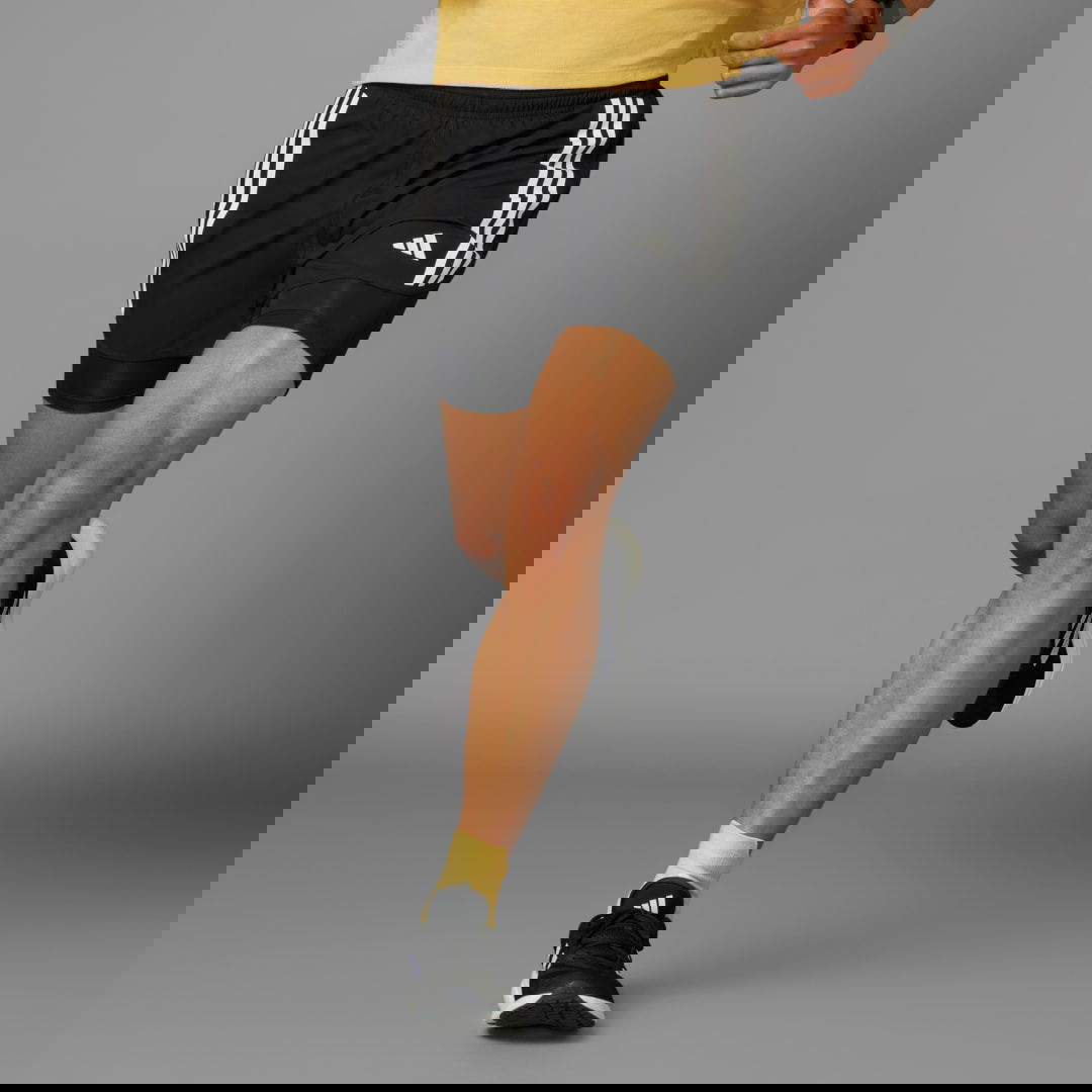 Шорти adidas Performance Own the Run 3-Stripes 2-in-1 Shorts чорний | IQ3808, 0