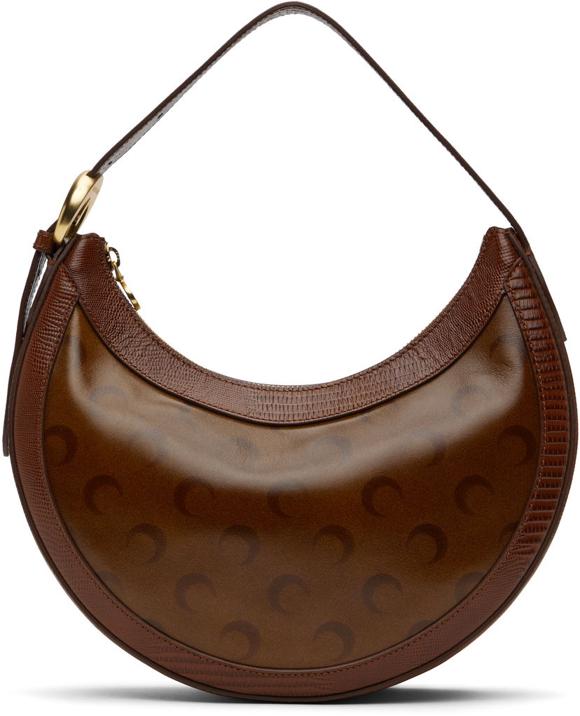 Сумочка Marine Serre Marine Serre Airbrushed Leather Eclips Bag Коричневий | WBA020A CLEA0053