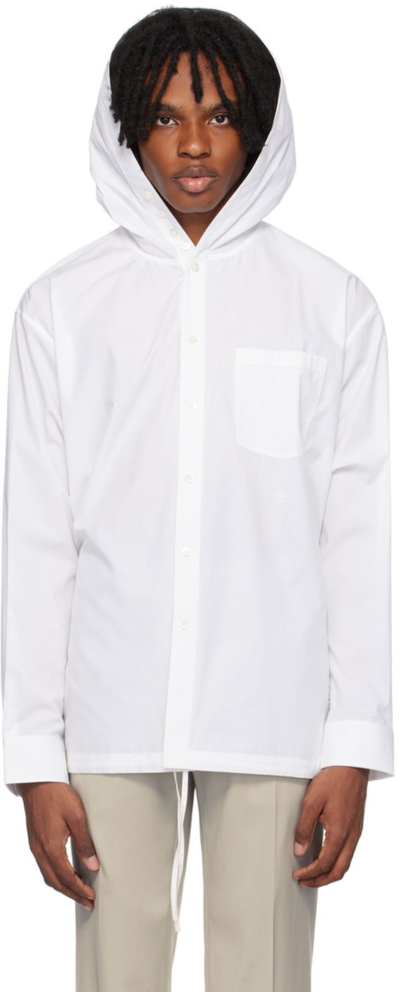 Сорочка Helmut Lang Hooded Shirt білий | O04HM503
