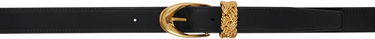 Ремені Bottega Veneta Bottega Veneta Intreccio Loop Leather Belt чорний | 805113 VALKO, 0