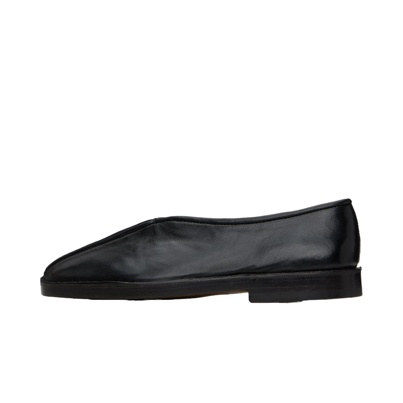 Кросівки та взуття LEMAIRE Flat Piped Slippers чорний | FO0007 LL0023