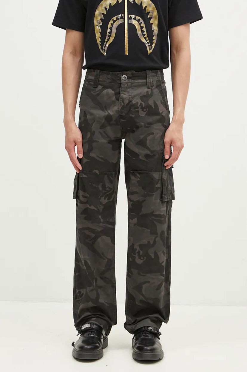 Штани карго Alpha Industries Jet Camo Pants чорний | 101212C