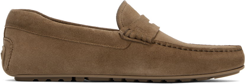 Кросівки та взуття BOSS BOSS Suede Loafers Коричневий | 50541750