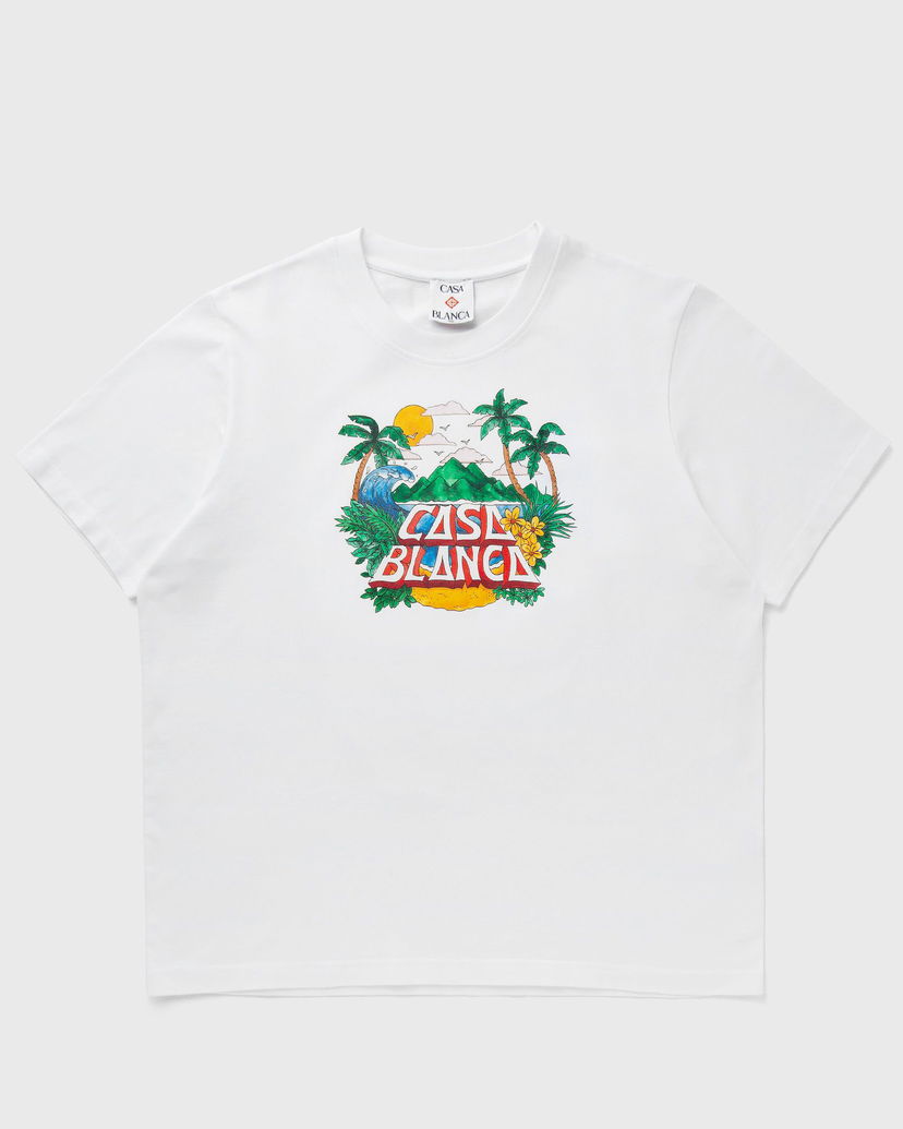 Футболка Casablanca Casablanca Casa Beach Wave Printed Oversized T-Shirt XXL білий | MS25-JTS-027-02