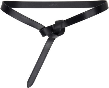 Ремені ISABEL MARANT Kirka Leather Knot Tie Belt чорний | 24ACE248CFA-A3B65A, 0