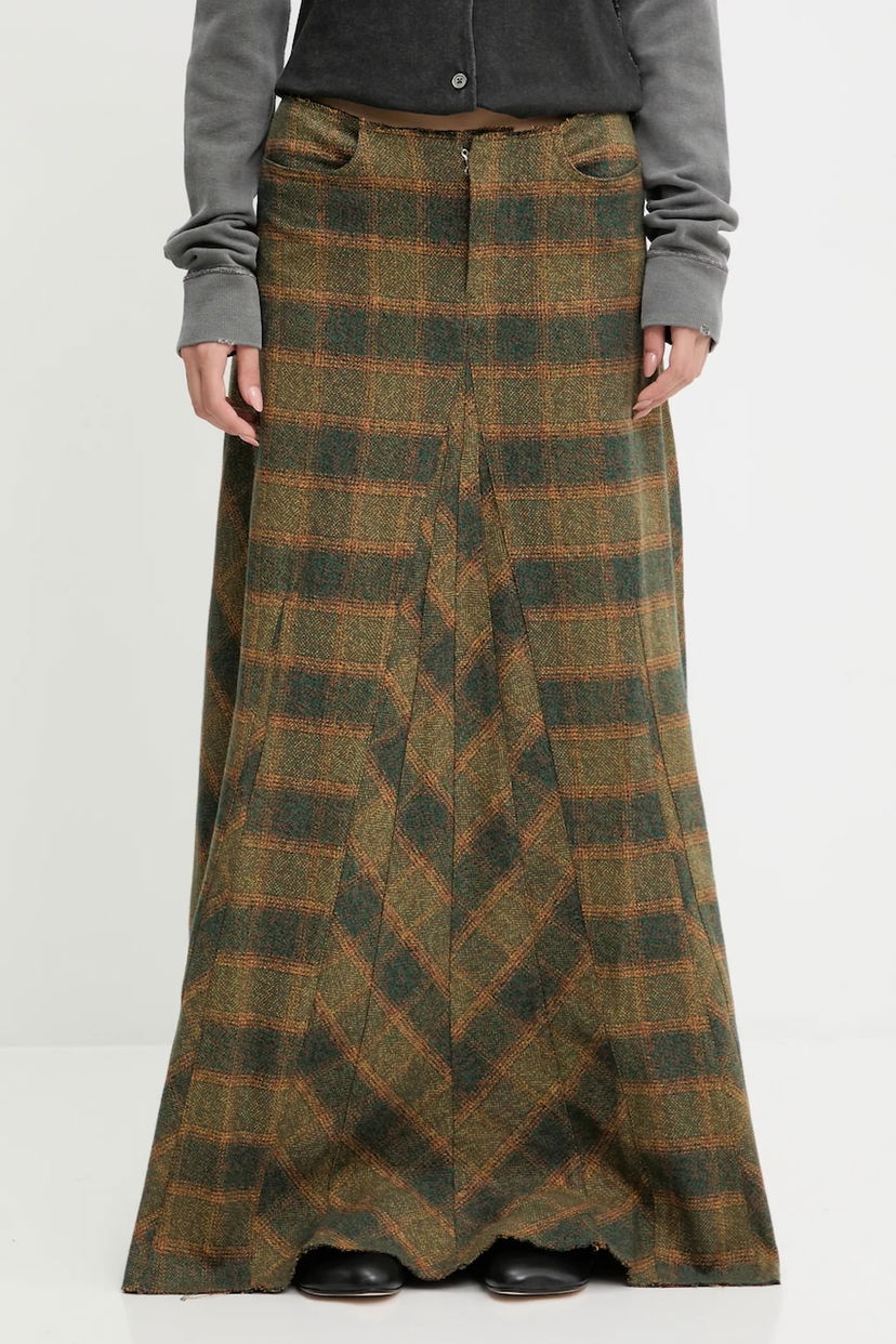 Спідниця OUR LEGACY Our Legacy Rebel Maxi A-Line Skirt Зелений | W4254RV