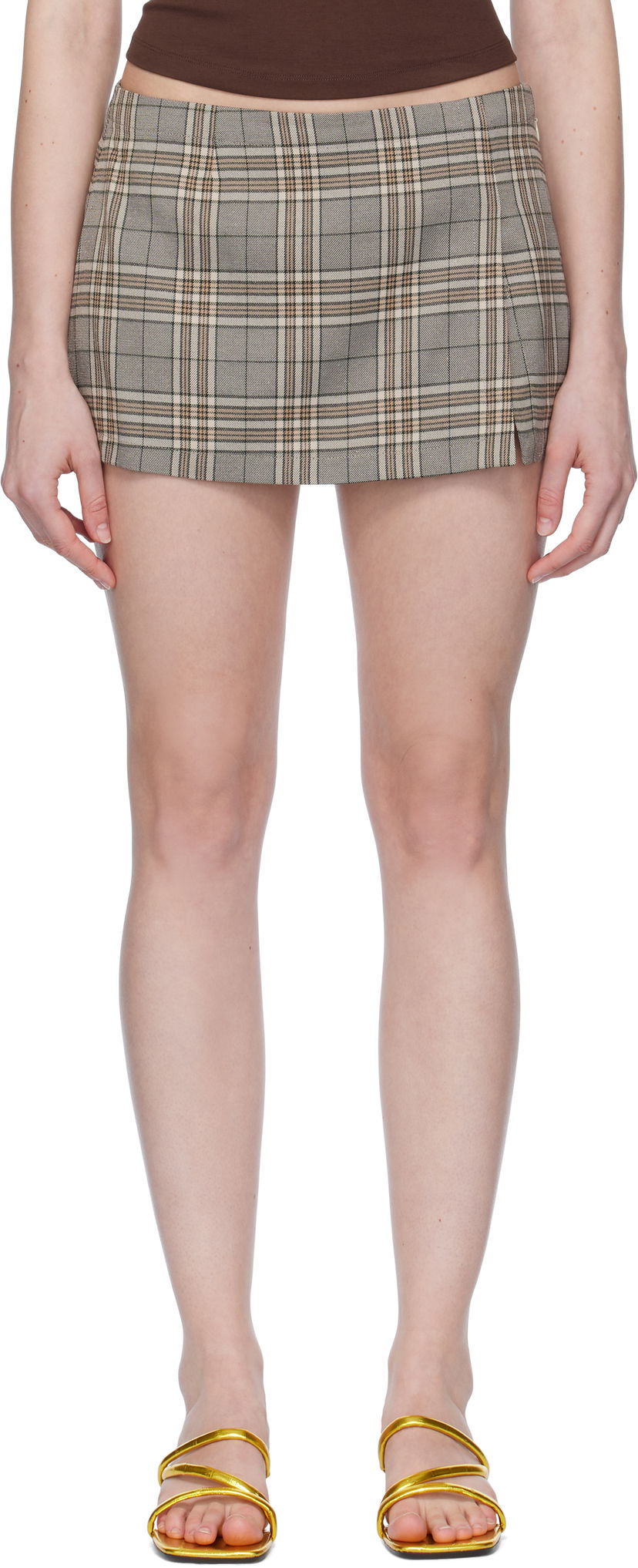 Спідниця Miaou Miaou Micro Miniskirt бежевий | 4012PLWPLD