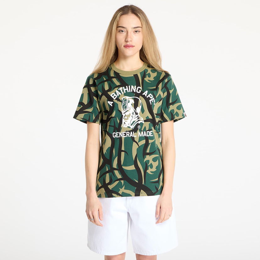 Футболка BAPE A BATHING APE Trial Camo General T-Shirt Зелений | 001CSL301004MGRN