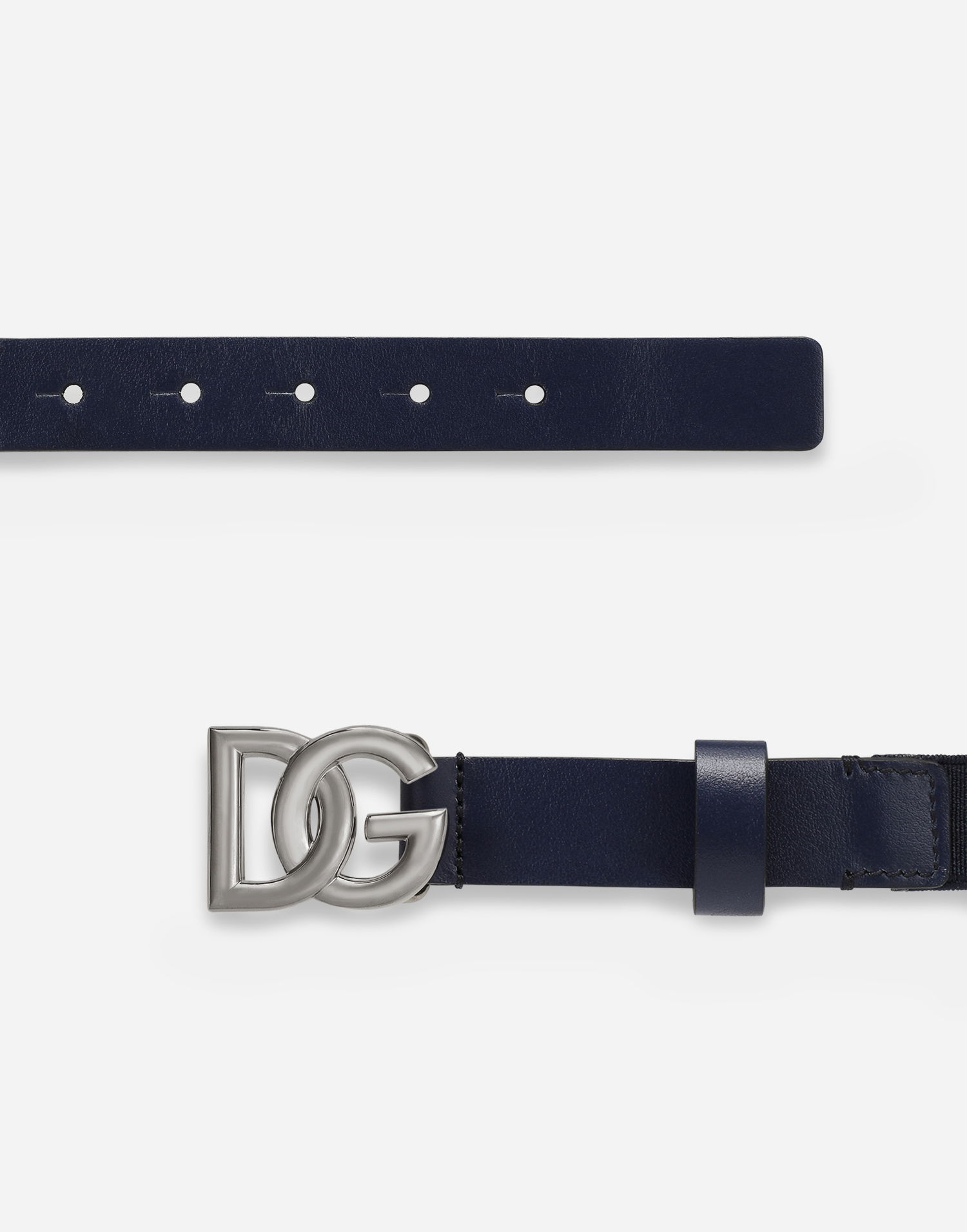 Ремені Dolce & Gabbana Dolce & Gabbana Stretch Belt With DG Logo темно-синій | EC0076AQ61680650, 1