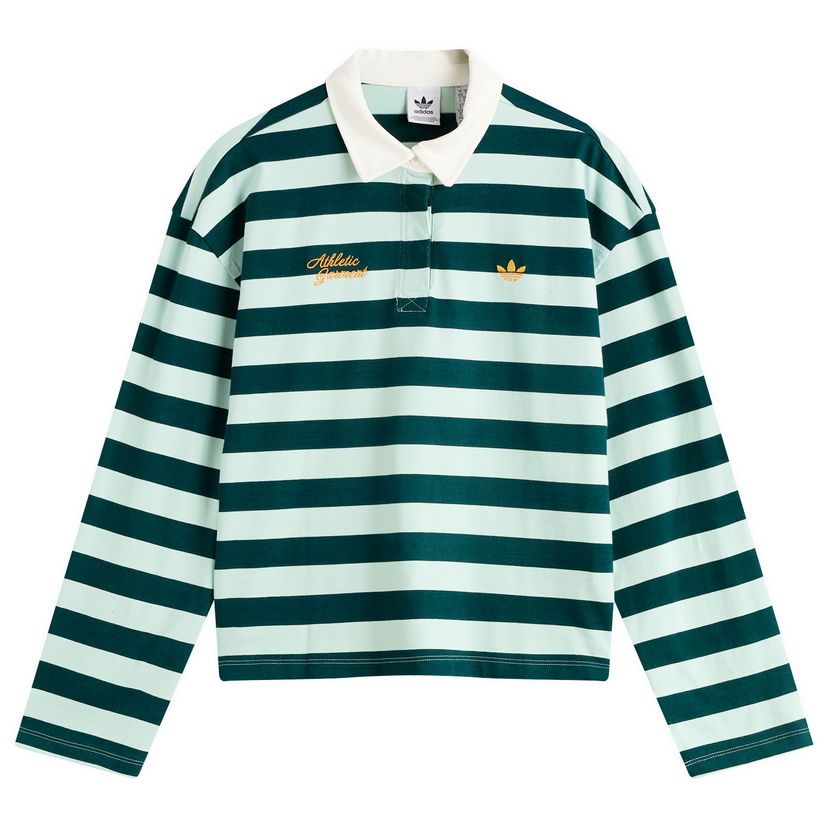 Сорочка поло adidas Originals Women's Long Sleeve Graphic Polo Зелений | KF2326