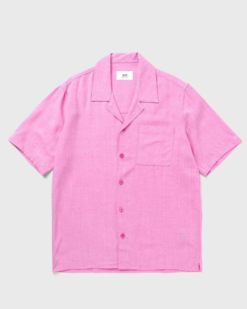 Сорочка AMI Paris Camp Shirt Рожевий | HSH203.VI0003