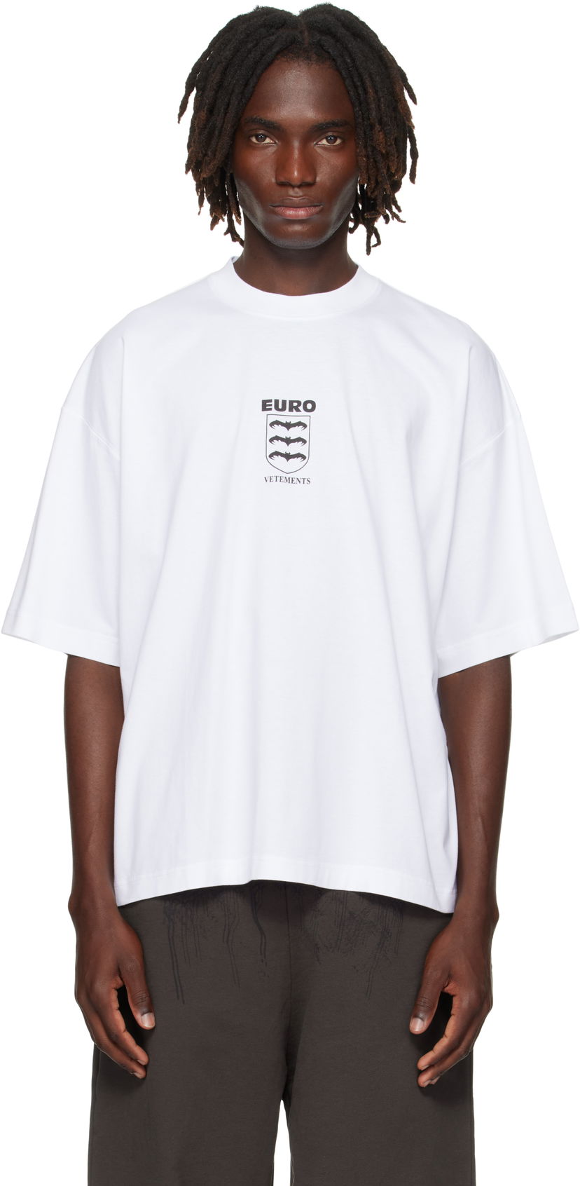 Футболка VETEMENTS Vetements Bats Logo Regular T-Shirt білий | UH76TR650W