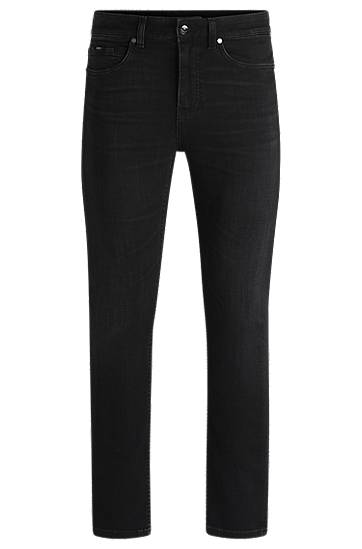 Джинси BOSS Delaware Slim-Fit Super-Soft Denim Jeans чорний | 50532605