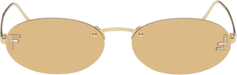 Сонцезахисні окуляри FENDI 'First' Crystal Sunglasses Металік | FE4075USW5430L