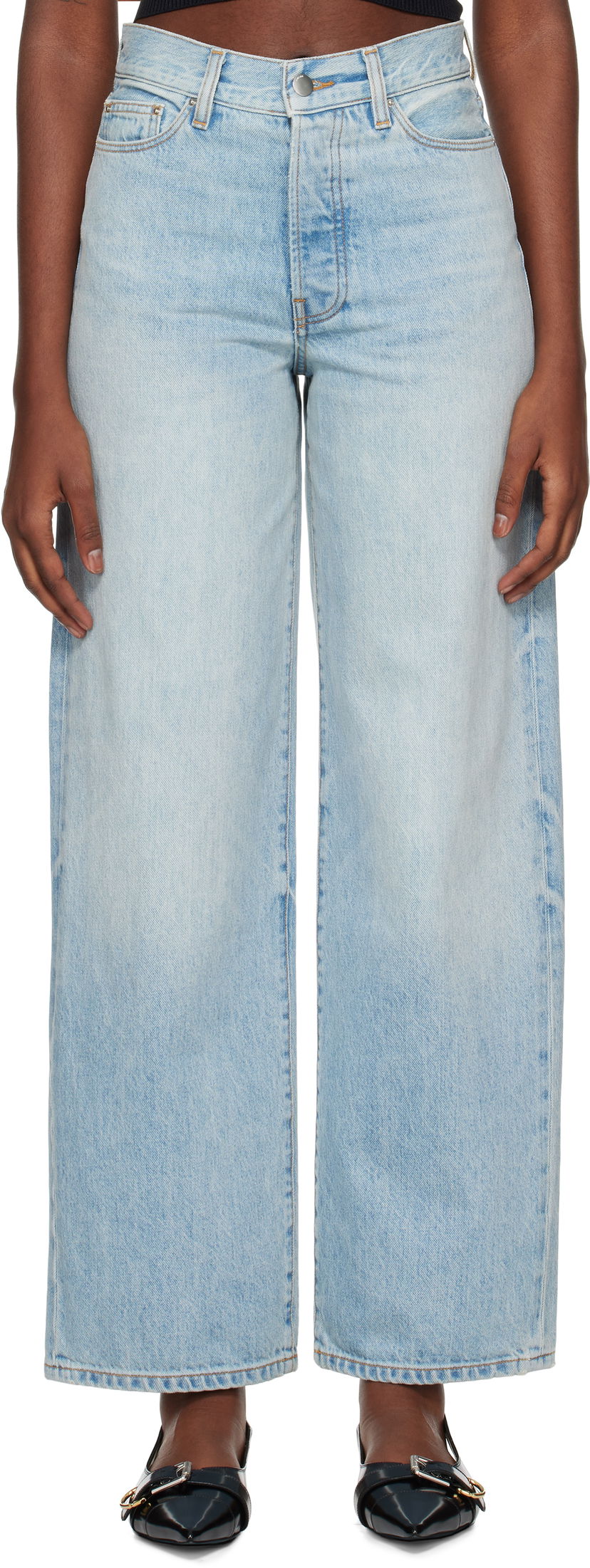 Джинси AMIRI Wide Straight Jeans Синій | AWDNGH1006