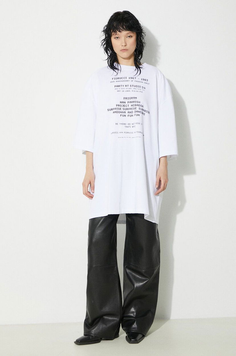 Футболка Fiorucci Fiorucci Invitation Print T-Shirt білий | U01FPTSH107CJ01WH01