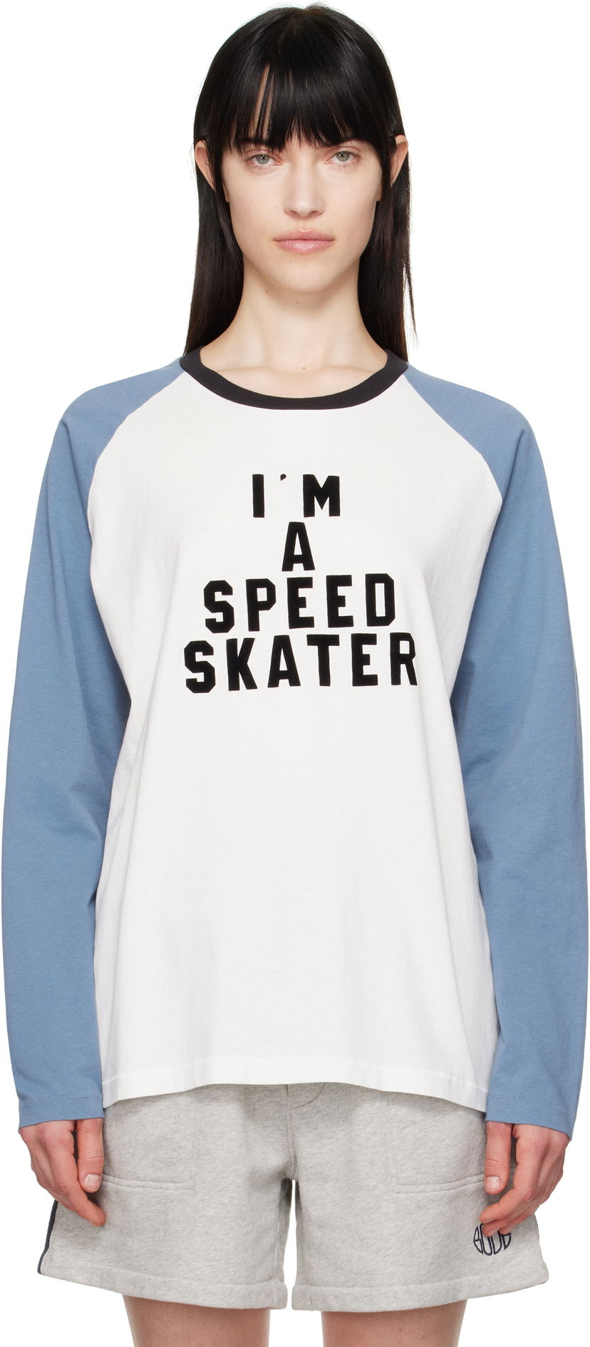 Футболка Bode Bode 'Skater' Long Sleeve T-Shirt білий | MRS25CS025