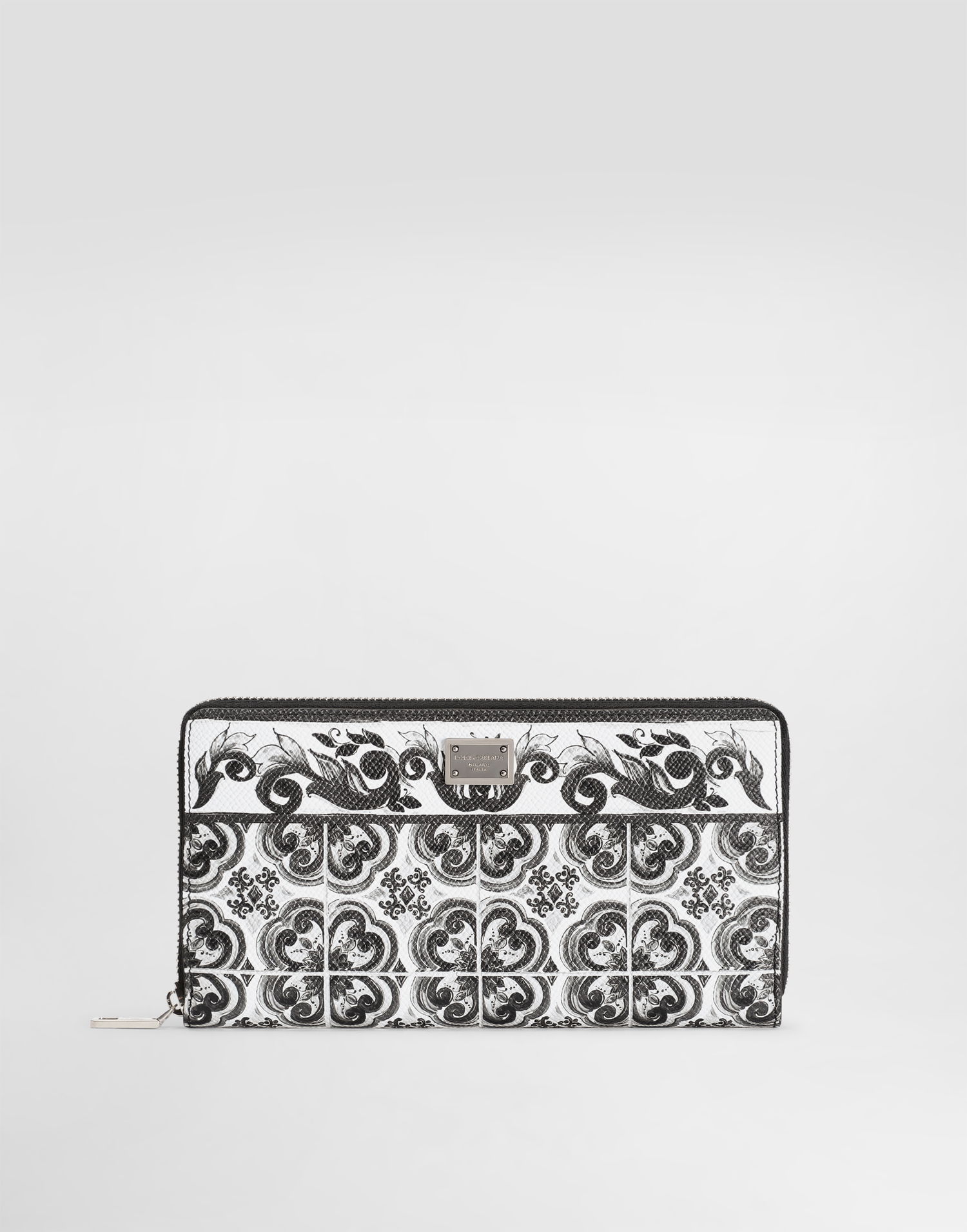 Гаманець Dolce & Gabbana Dolce & Gabbana Majolica Print Calfskin Zip-Around Wallet білий | BP1672AN719IU3TN, 0