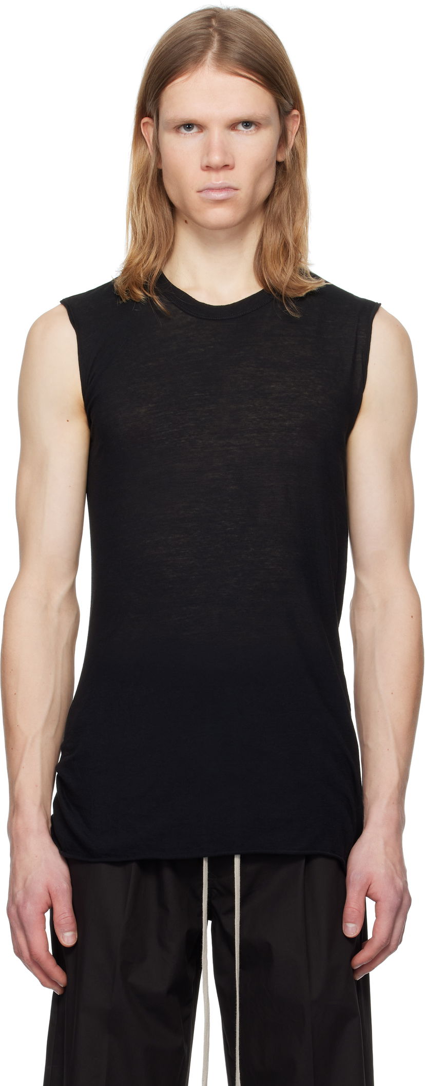Безрукавка Rick Owens Rick Owens Hollywood Basic SL Tank Top чорний | RU01E5151 UC