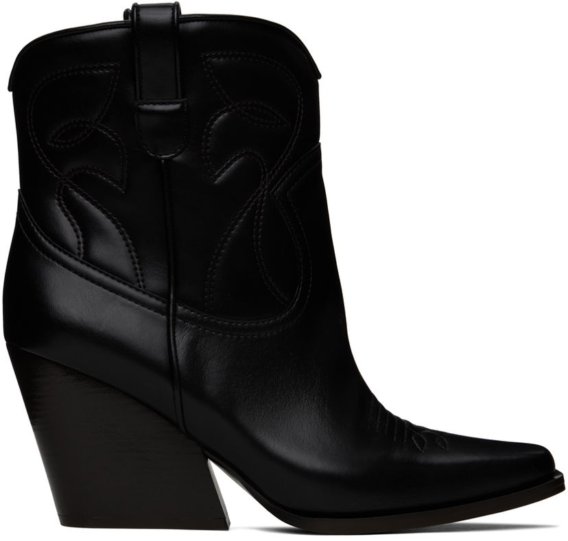 Кросівки та взуття Stella McCartney Cowboy Ankle Boots чорний | 810155AP00K0
