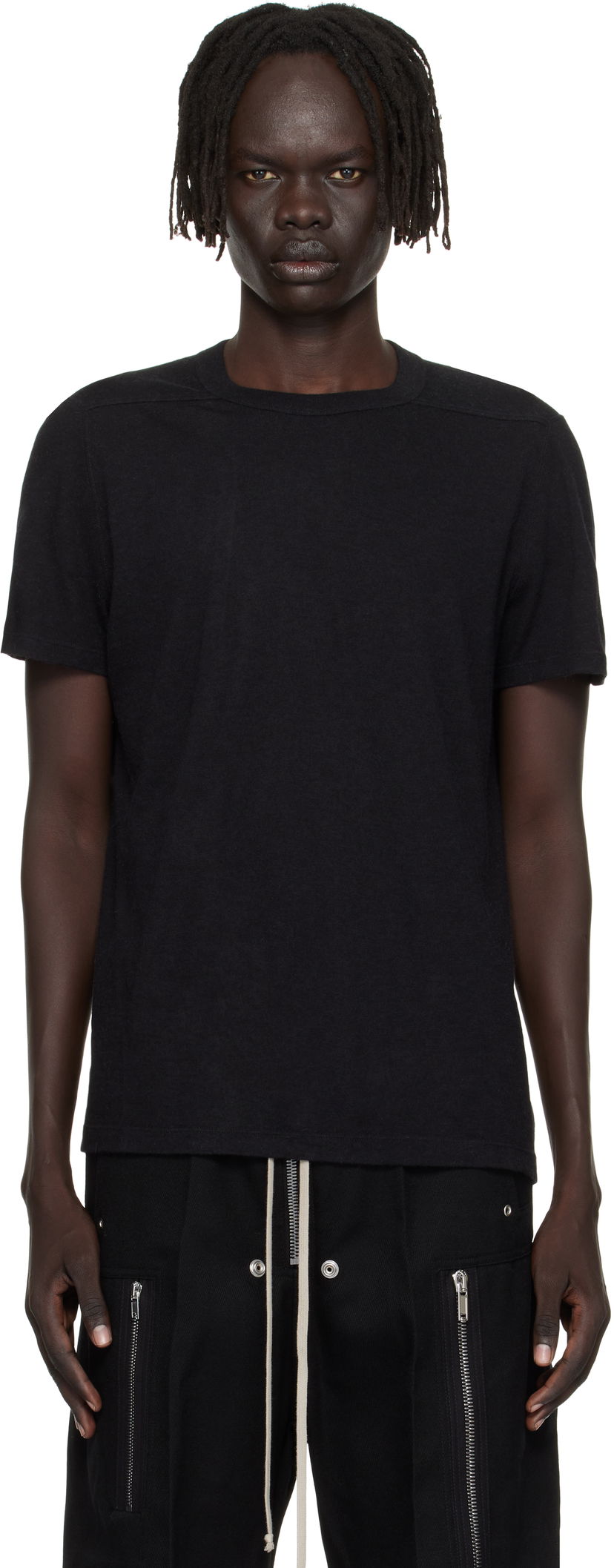 Футболка Rick Owens Rick Owens Concordians Short Level T-Shirt чорний | RU02E1265 JR
