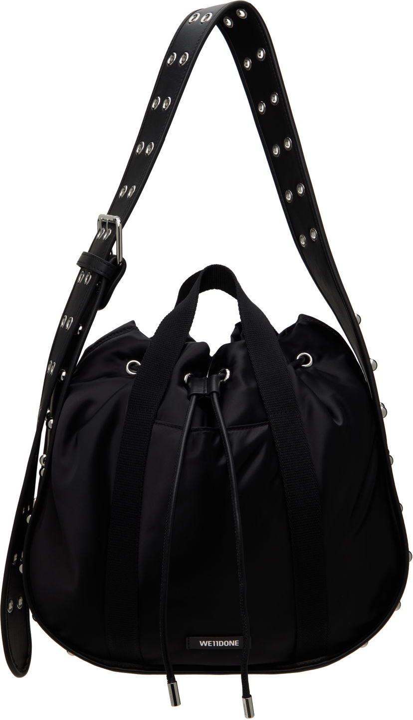 Сумочка We11done We11done Belted Punk Drawstring Bag чорний | WD-AB0-25-482-U-BK