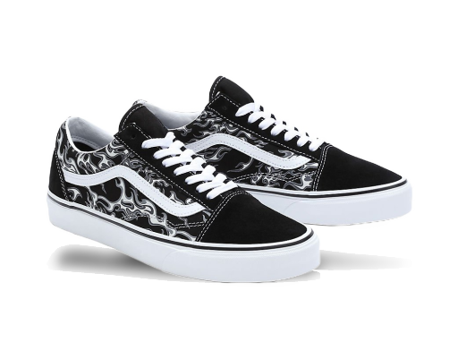 Кросівки та взуття Vans Chaussures Flames чорний | VN0007NTBMX