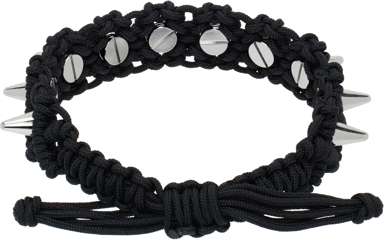 Браслет We11done We11done Handmade Studded Bracelet чорний | WD-AJ0-25-599-U-BK, 1