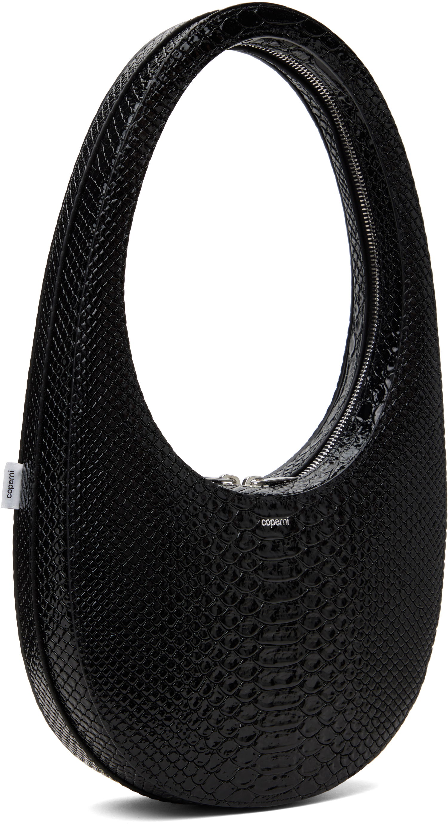 Сумочка Coperni Coperni Python Embossed Swipe Bag чорний | COPBA01F6047, 1
