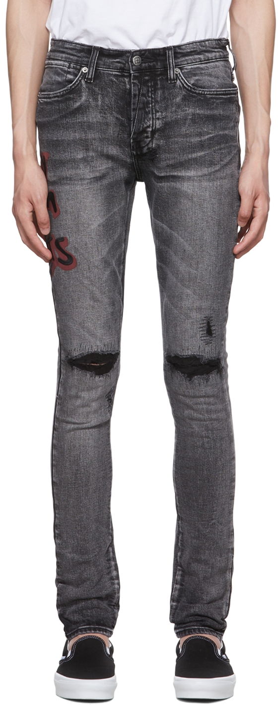 Джинси Ksubi Ksubi Van Winkle Spray Jeans Сірий | MPF22DJ001