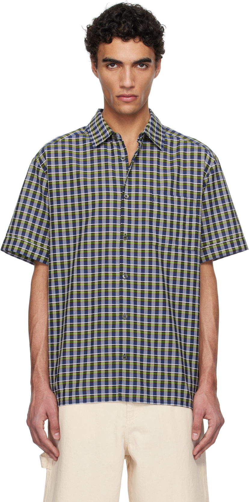 Сорочка A.P.C. A.P.C. Ross Plaid Short-Sleeve Shirt Різнокольоровий | COHGA-H12541