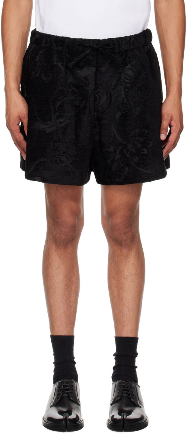 Шорти Simone Rocha Simone Rocha Flared Shorts чорний | 4126 1092