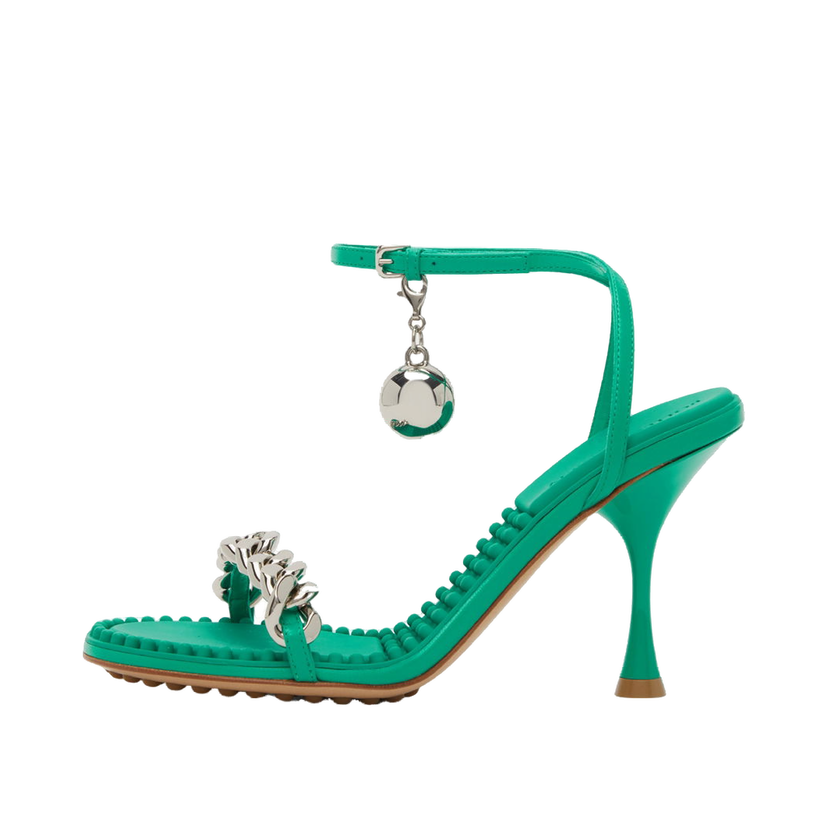 Кросівки та взуття Bottega Veneta Dot Heeled Sandals "Green" Зелений | 667178 VBSF0