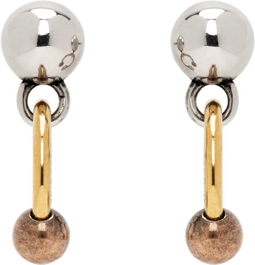 Сережки LEMAIRE Lemaire Rattle Drop Earrings Металік | JW0074 LO036