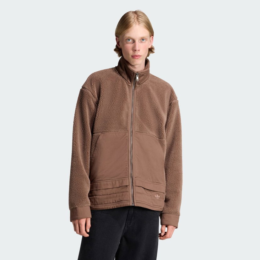 Куртка adidas Performance Premium Essentials Polar Fleece Zip-Up Jacket Коричневий | JW3510