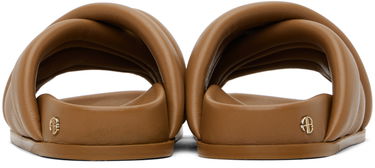 Кросівки та взуття Anine Bing Lizzie Padded Leather Slides Коричневий | A-14-4028-230, 1