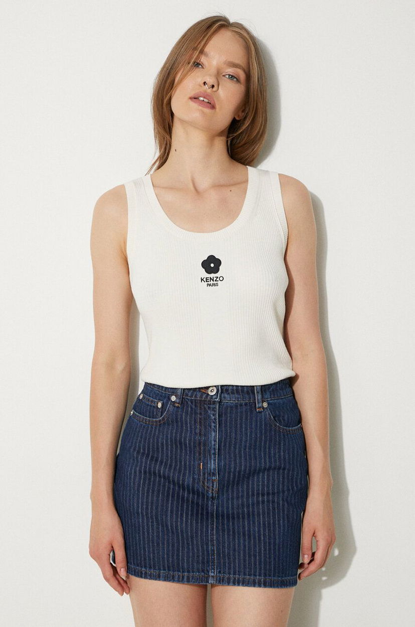 Безрукавка KENZO Tank Top Boke 2.0 Rib бежевий | FE62PU4733LG.01