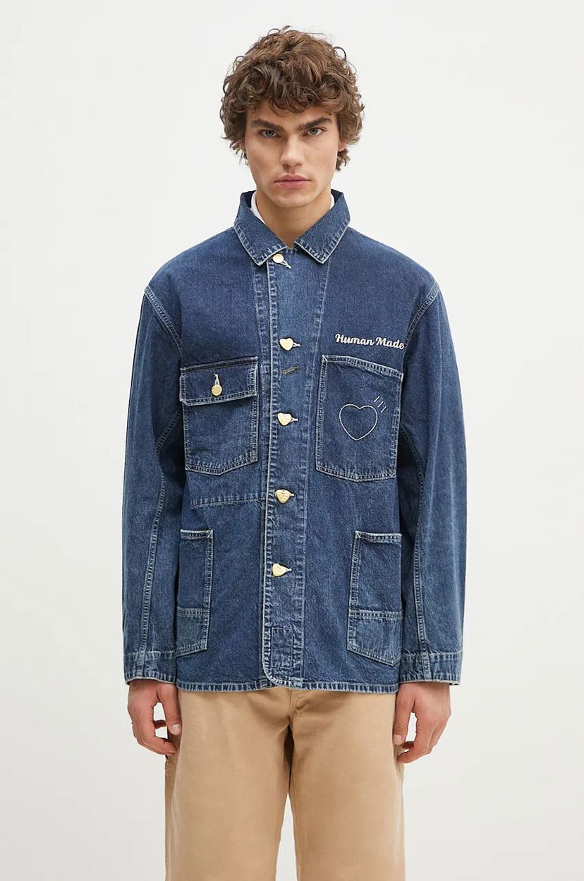 Сорочка Human Made Denim Coverall Jacket Синій | HM28JK002