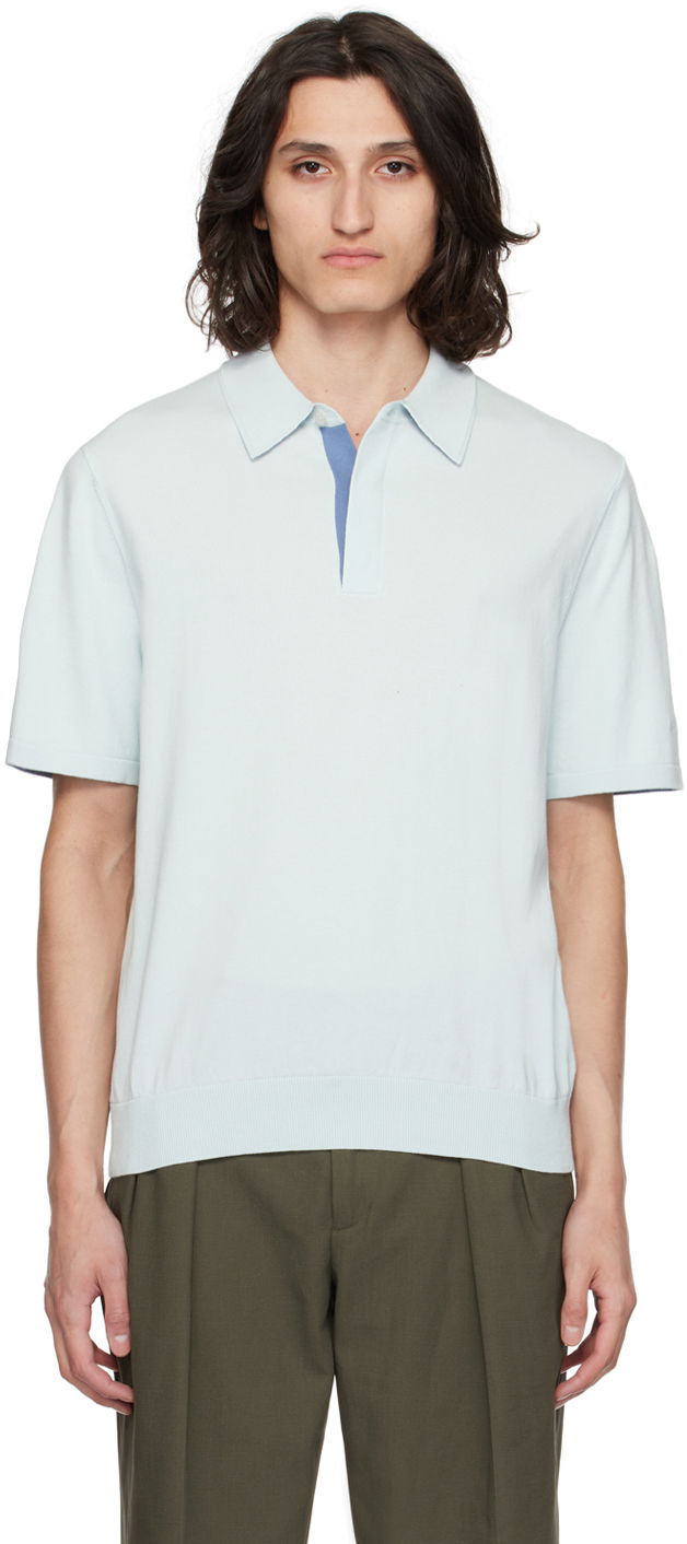 Сорочка поло Paul Smith Paul Smith Spread Collar Polo Синій | M1R-627Y-M02308-40