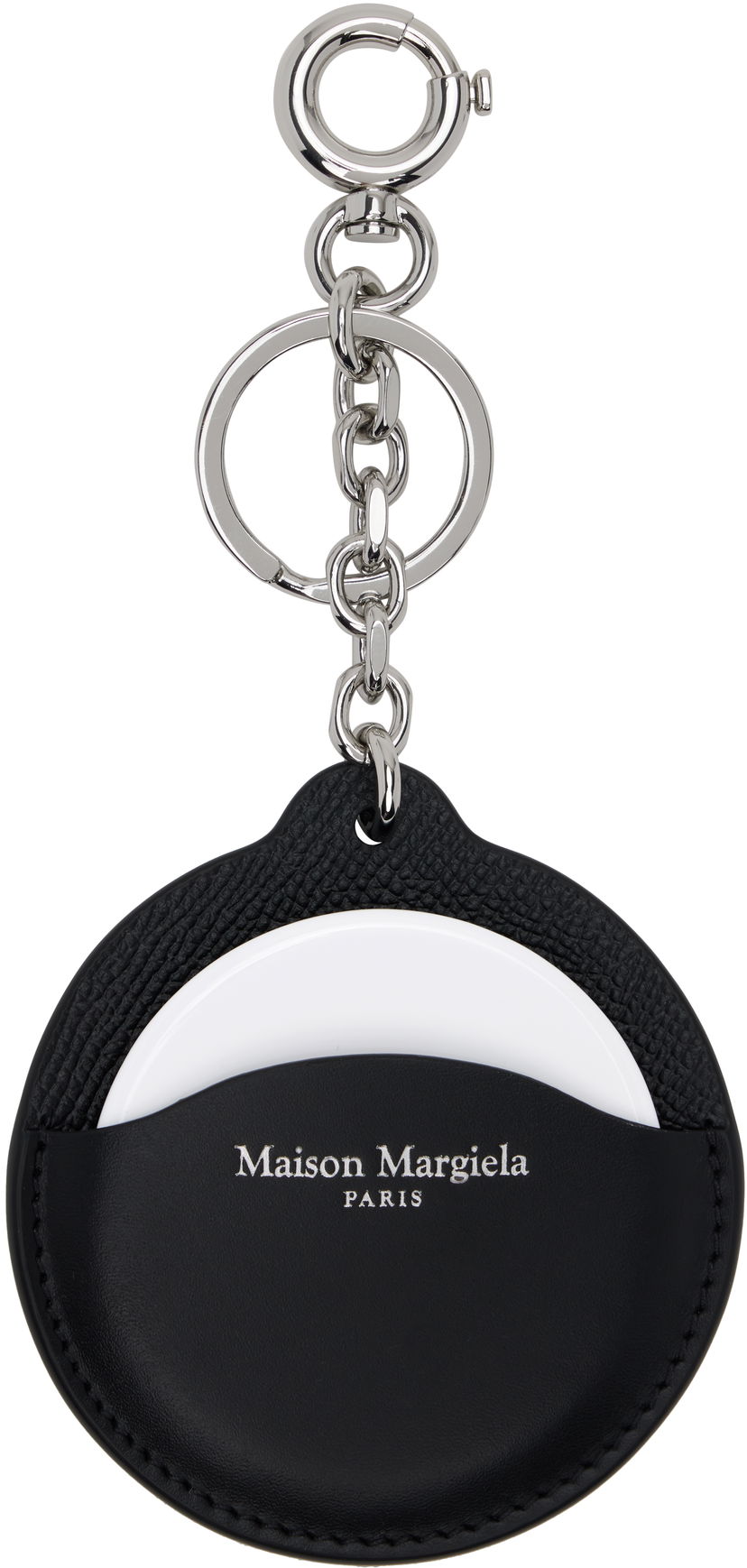 Брелоки Maison Margiela Maison Margiela Logo Leather Keychain чорний | SA2UA0011 P4745