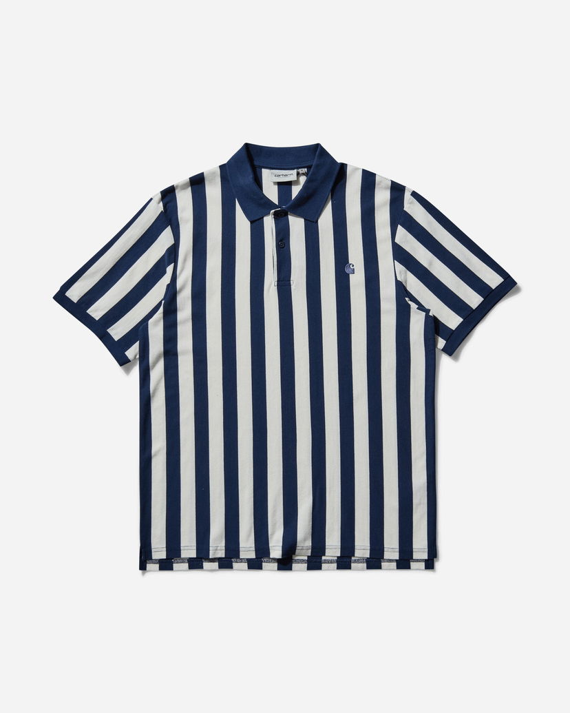 Сорочка поло Carhartt WIP Boynton Striped Polo Shirt темно-синій | I034567 2PPXX